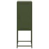 vidaXL Buffet vert olive 36x39x107 cm acier