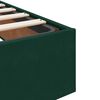 vidaXL Cadre de lit ottoman avec matelas vert fonc&eacute; 90x200 cm velours