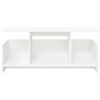 vidaXL Meuble TV Blanc 102 x 35 x 45 cm Bois d'ing&eacute;nierie