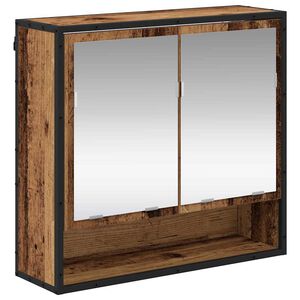 vidaXL &Eacute;tag&egrave;re Murale avec &eacute;tag&egrave;re Bois ancien 65 x 20 x 60 cm