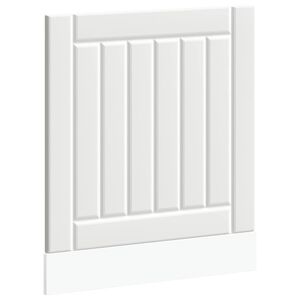 vidaXL Panneau de lave-vaisselle Lucca blanc bois d'ing&eacute;nierie