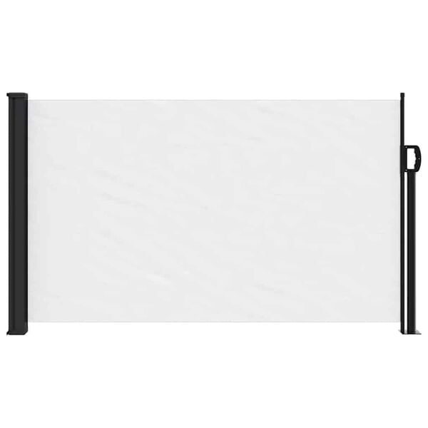 vidaXL Auvent lat&eacute;ral r&eacute;tractable blanc 120x600 cm