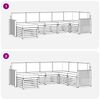 vidaXL Ensemble de canap&eacute; d'angle 7 pcs Gris Naturel et Clair