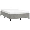 vidaXL Cadre de lit sans matelas gris clair 120x190 cm velours