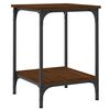 vidaXL Table basse ch&ecirc;ne marron 40x40x55 cm bois d'ing&eacute;nierie