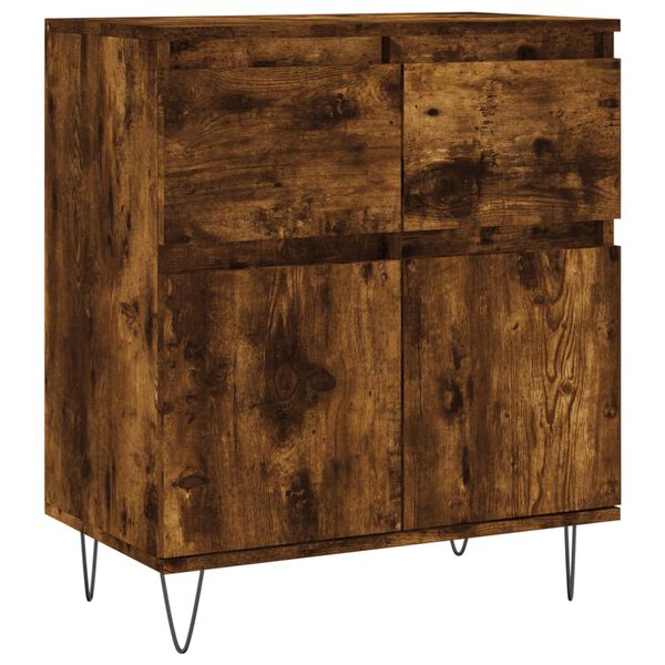 vidaXL Buffet Ch&ecirc;ne fum&eacute; 60x35x70 cm Bois d'ing&eacute;nierie