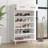 vidaXL Armoire à chaussures Blanc 60x35x105 cm Bois d'ingénierie
