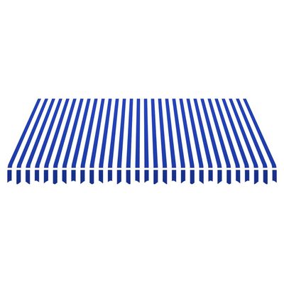 vidaXL Toile d'auvent bleu et blanc 300x250 cm