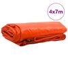 vidaXL B&acirc;che 650g / m&sup2; Orange 4 x 7 m Toile avec rev&ecirc;tement en PVC