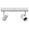 vidaXL Spot de plafond Blanc 26 x 6,5 x 11,5 cm M&eacute;tal