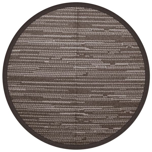 vidaXL Tapis d'extérieur ARAKIL marron Ø120 cm PP