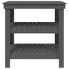 vidaXL Banc de travail Gris 78,5x50x80 cm Bois de pin massif