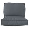 vidaXL Set de coussins de palette 2 pcs Anthracite Tissu Oxford