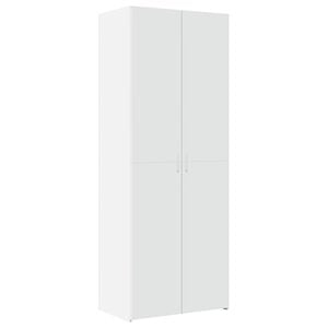 vidaXL Buffet haut blanc 70x42,5x185 cm bois d'ing&eacute;nierie