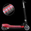 vidaXL Trottinette &eacute;lectrique avec LED 120 W Rouge