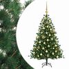 vidaXL Sapin de No&euml;l artificiel avec boules 150 cm 150 LED Blanc chaud