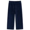 vidaXL Pantalons pour enfants velours c&ocirc;tel&eacute; bleu marine 92