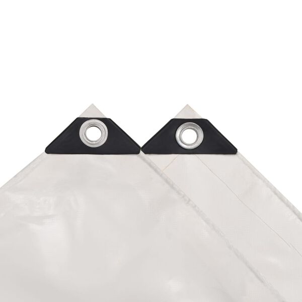 vidaXL B&acirc;che 650 g / m&sup2; 4 x 8 m Blanc