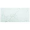 vidaXL Dessus de table blanc 100x50 cm 6 mm verre tremp&eacute; design marbre