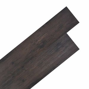 vidaXL Planches de sol 18 pcs Gris fonc&eacute; 5,26 m&sup2; PVC