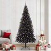 vidaXL Sapin de No&euml;l avec 300 LED avec support Noir 240 cm PVC