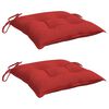 vidaXL Coussins de palette lot de 2 rouge 50x50x7 cm tissu oxford