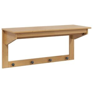 vidaXL Porte-manteau HILL Marron miel 90 x 35 x 41,5 cm Pin massif
