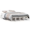 vidaXL Cadre de lit sans matelas blanc 150x200 cm bois de pin massif