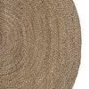 vidaXL Tapis de surface ovale Gris 205 x 305 cm Jute