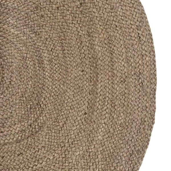 vidaXL Tapis de surface ovale Gris 205 x 305 cm Jute