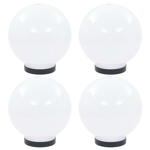 vidaXL Lampes &agrave; LED sous forme de boule 4 pcs Sph&eacute;rique 20 cm PMMA