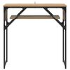 vidaXL TableConsole Ch&ecirc;ne artisanal 75x30x75cm Bois d'ing&eacute;nierie