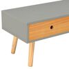 vidaXL Meuble TV gris 120x35x35 cm Bois de pin massif
