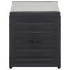 vidaXL Armoire à déchets de jardin Gris 85x34x40 cm