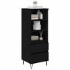 vidaXL Haut Armoire Ch&ecirc;ne noir 40 x 36 x 110 cm Bois d'ing&eacute;nierie
