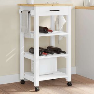 vidaXL Chariot de cuisine MONZA 48x40x88,5 cm bois massif de pin