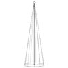 vidaXL Arbre de No&euml;l c&ocirc;ne 330 LED blanc chaud d&eacute;coration 100x300 cm