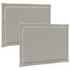 vidaXL Coussins de si&egrave;ge 2 pcs Gris clair 47 x 36 x 2 cm Polyester