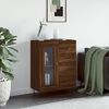 vidaXL Buffet ch&ecirc;ne marron 69,5x34x90 cm bois d'ing&eacute;nierie