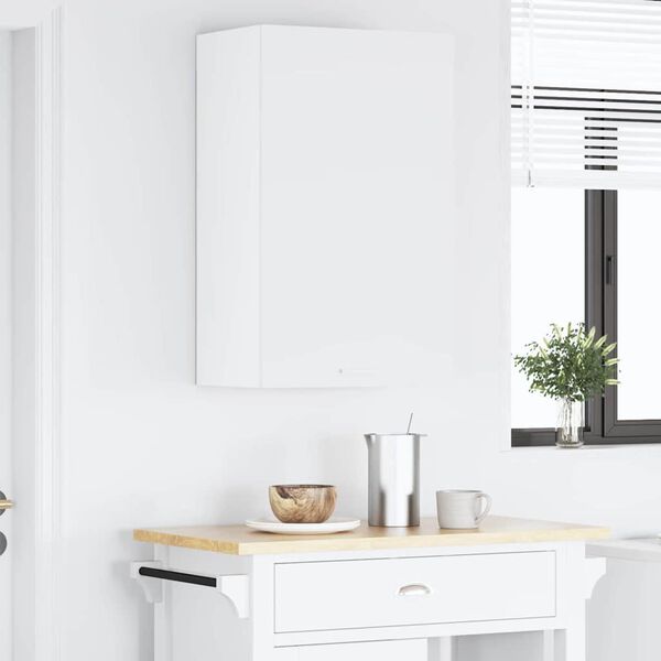 vidaXL Armoire suspendue Blanc 50 x 31 x 80 cm Bois d'ing&eacute;nierie