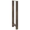 vidaXL Pieds de table de bar en acier naturel, 2 pi&egrave;ces, 50 x (110-111) cm