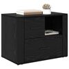 vidaXL Cabinet de chevet Ch&ecirc;ne noir 35 x 60 x 50 cm Bois d'ing&eacute;nierie
