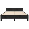 vidaXL Cadre de lit sans matelas noir 120x190 cm velours