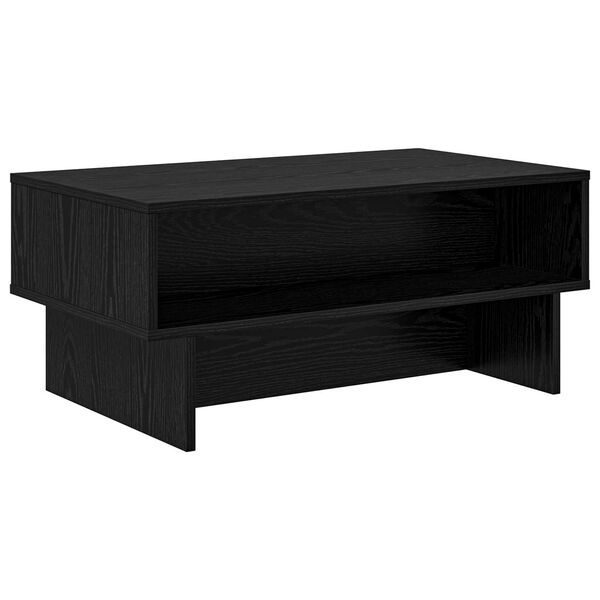 vidaXL Table basse Ch&ecirc;ne noir 80 x 46 x 35 cm Bois d'ing&eacute;nierie