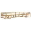 vidaXL Ensemble de canap&eacute;s d'ext&eacute;rieur 7 pc Blanc Bois d'Acacia Massif