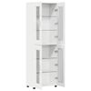 vidaXL Haut Armoire Blanc 60 x 35 x 182 cm Bois d'ing&eacute;nierie