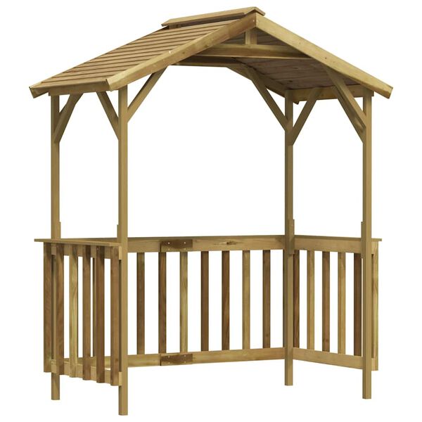 vidaXL Abri de barbecue 163,5x93x210 cm Bois de pin impr&eacute;gn&eacute;
