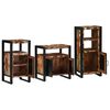 vidaXL Ensemble de mobilier de salle de bain 3 pcs Bois Recyclé Solide