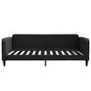vidaXL Lit de repos sans matelas noir 100x200 cm tissu