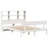 vidaXL Lit biblioth&egrave;que sans matelas blanc 160x200 cm bois pin massif